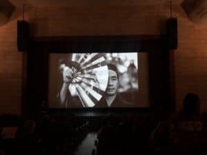 ソリア国際映画祭での、日置あつしの写真上映。